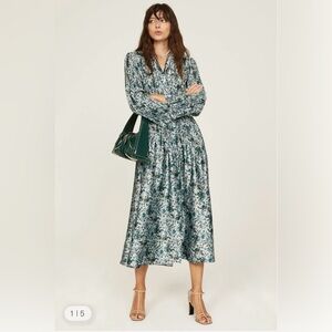 Vince Berry Blooms Shirt Dress